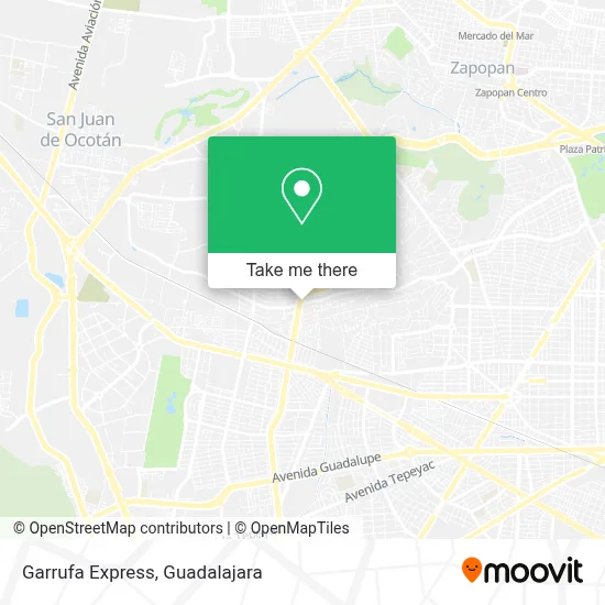 Garrufa Express map