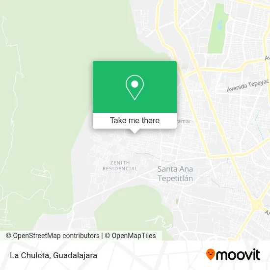 La Chuleta map