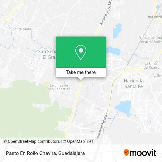 Pasto En Rollo Chavira map