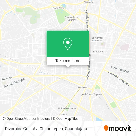 Divorcios Gdl - Av. Chapultepec map