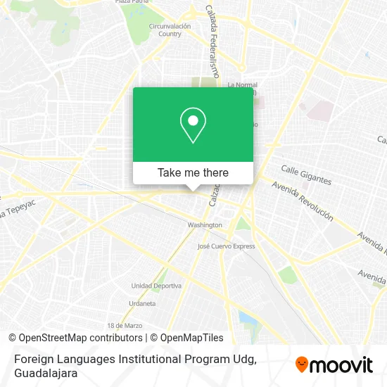Foreign Languages Institutional Program Udg map
