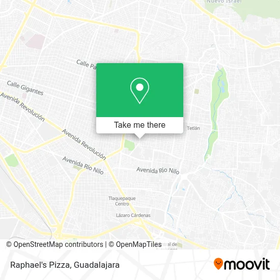 Raphael's Pizza map