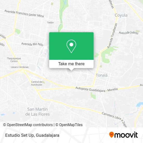 Estudio Set Up map