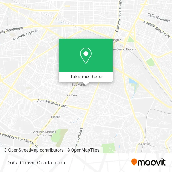 Doña Chave map