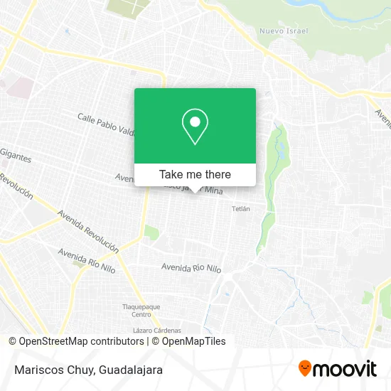 Mariscos Chuy map