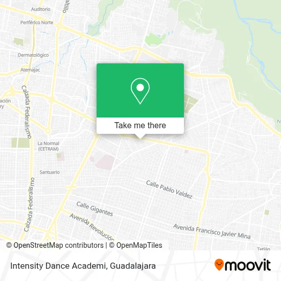 Intensity Dance Academi map
