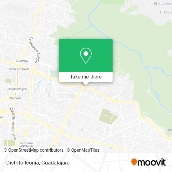 Distrito Iconia map
