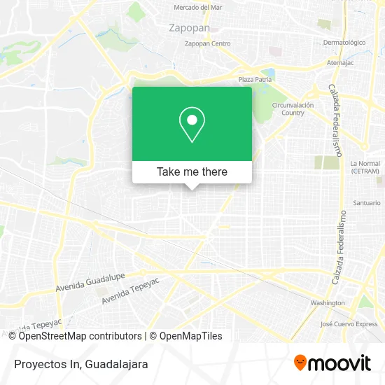 Proyectos In map