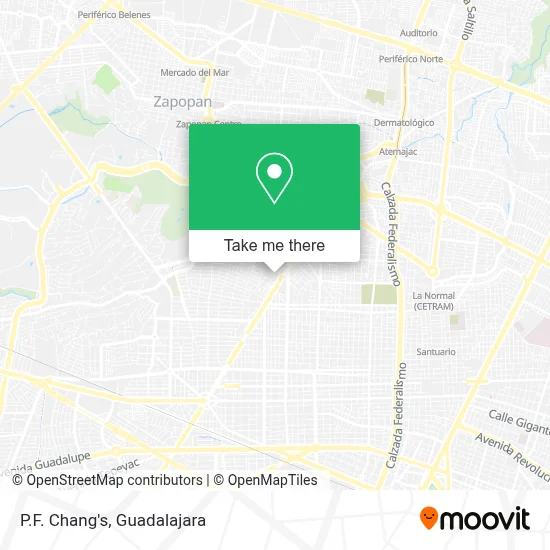 P.F. Chang's map