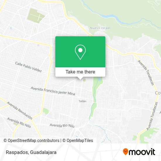 Raspados map