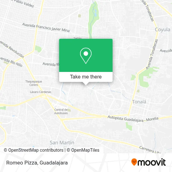 Romeo Pizza map