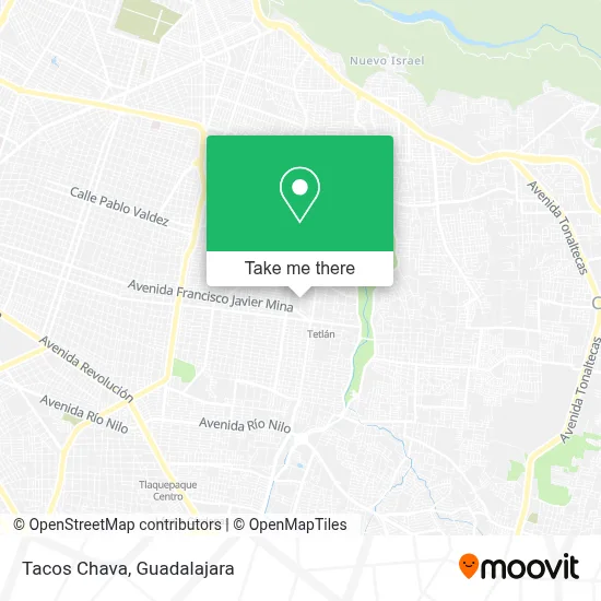 Tacos Chava map