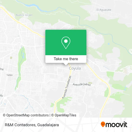 R&M Contadores map