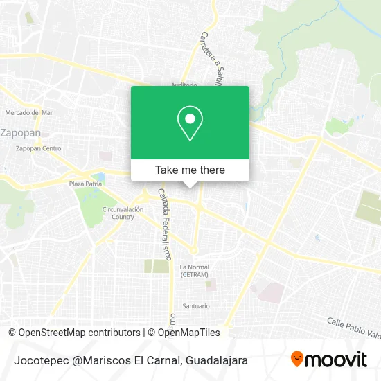 Jocotepec @Mariscos El Carnal map