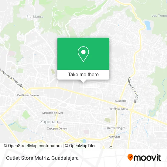 Outlet Store Matriz map