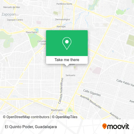 El Quinto Poder map