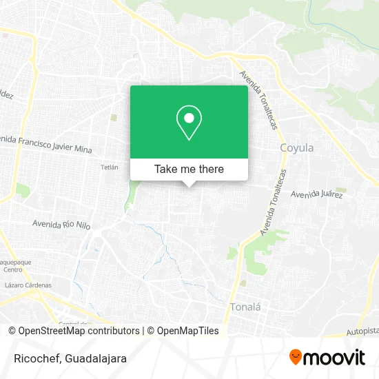 Ricochef map