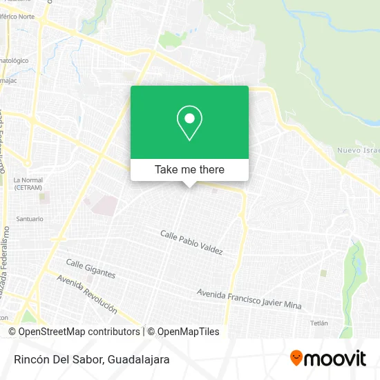 Rincón Del Sabor map