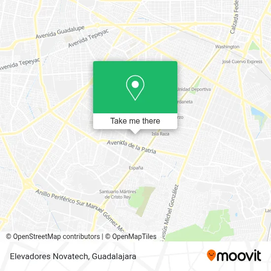 Elevadores Novatech map