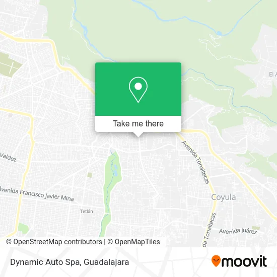 Dynamic Auto Spa map