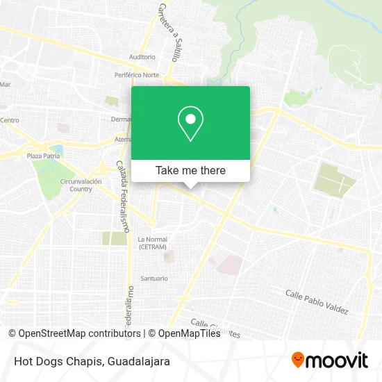Hot Dogs Chapis map