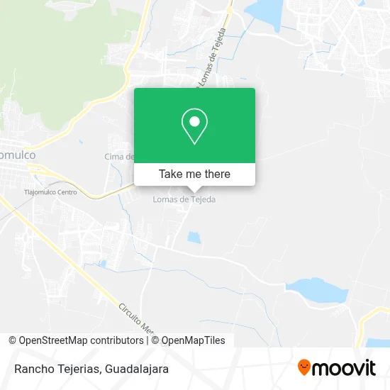 Rancho Tejerias map