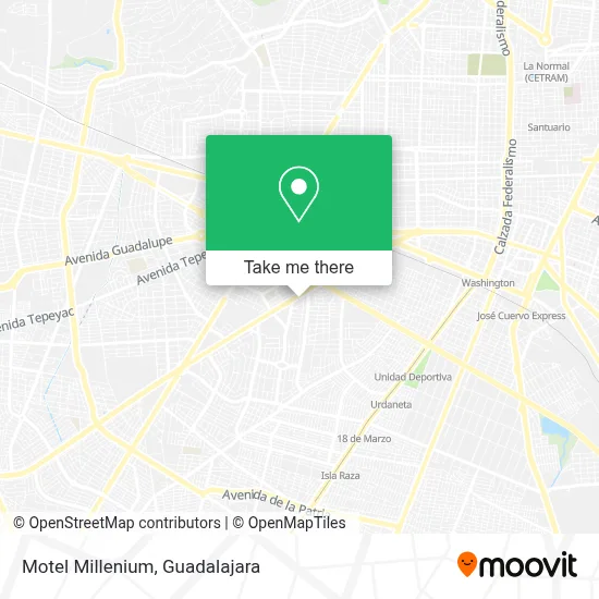 Motel Millenium map