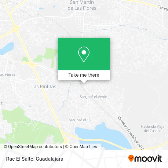Rac El Salto map