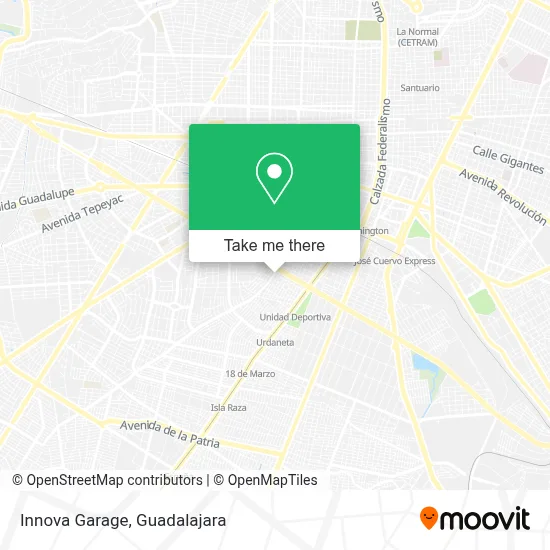 Innova Garage map