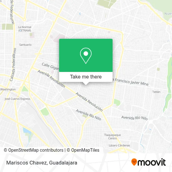 Mariscos Chavez map