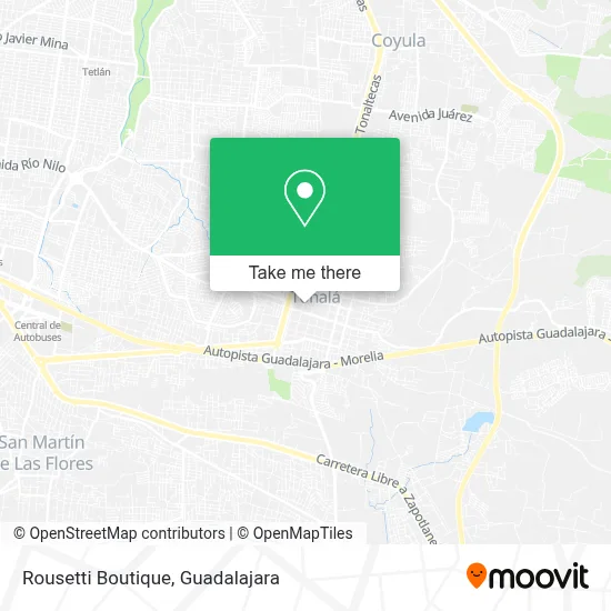 Rousetti Boutique map