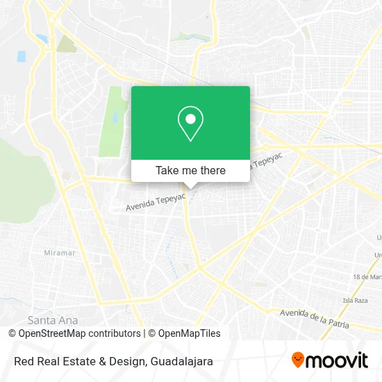 Red Real Estate & Design map