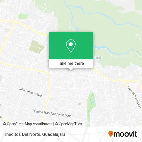 Ineditos Del Norte map