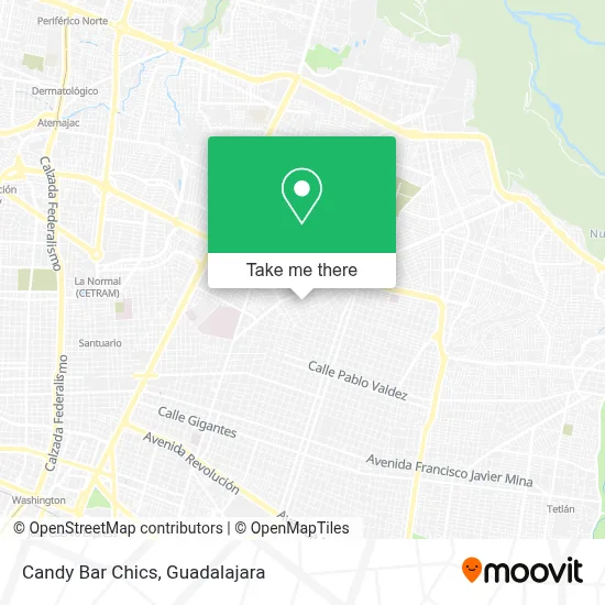 Candy Bar Chics map