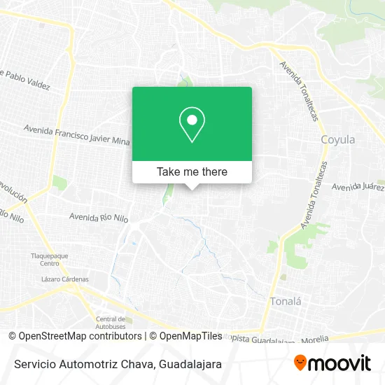 Servicio Automotriz Chava map
