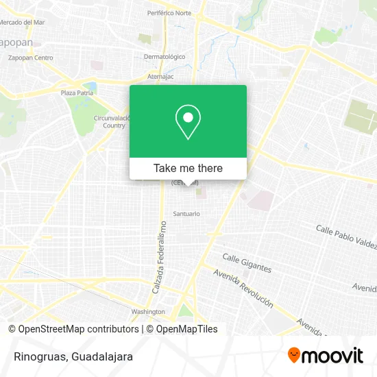 Rinogruas map