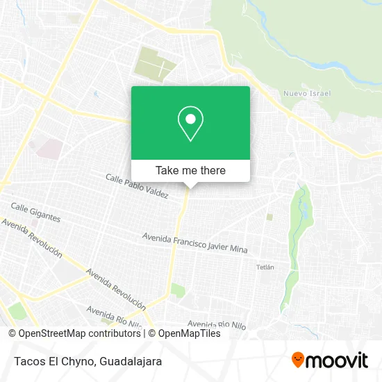 Tacos El Chyno map