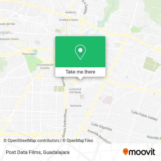 Post Data Films map
