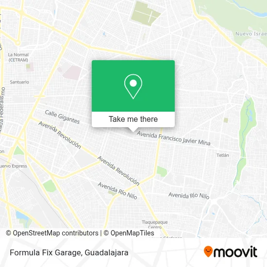 Formula Fix Garage map