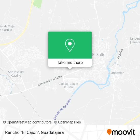 Rancho "El Cajon" map
