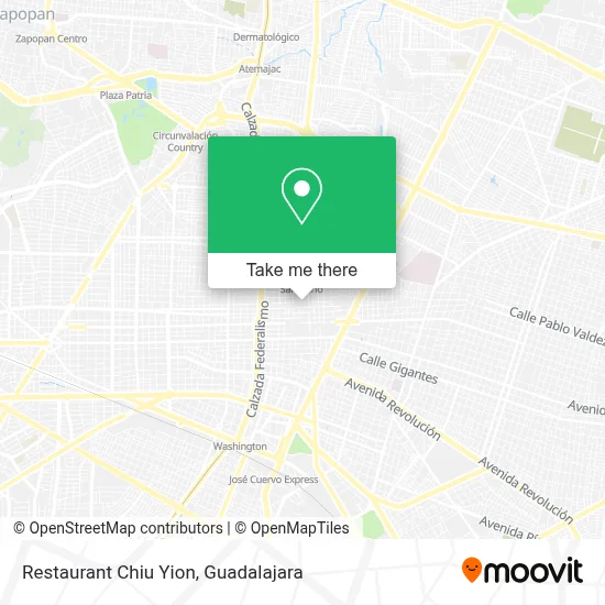 Restaurant Chiu Yion map