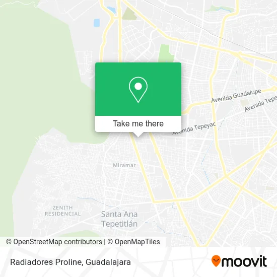 Radiadores Proline map