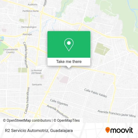 R2  Servicio Automotriz map