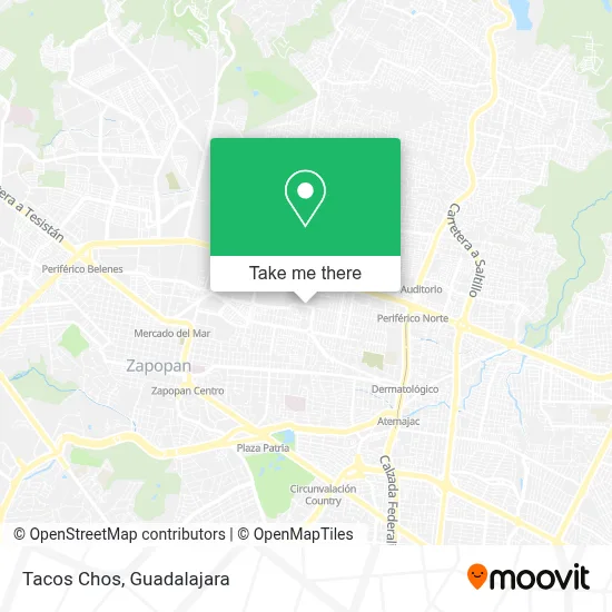 Tacos Chos map