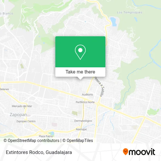 Extintores Rodco map