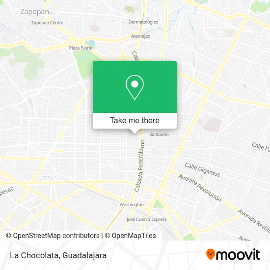 La Chocolata map