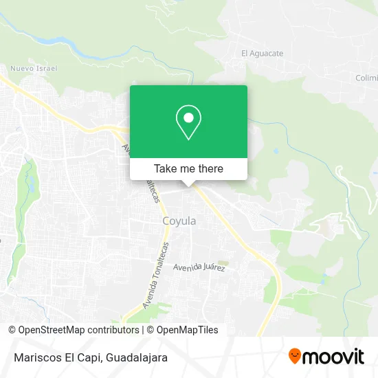 Mariscos El Capi map