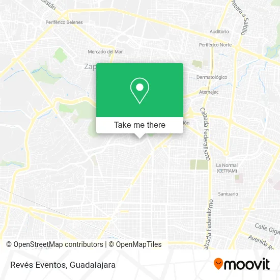 Revés Eventos map