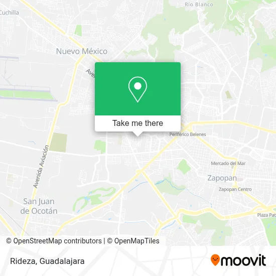 Rideza map