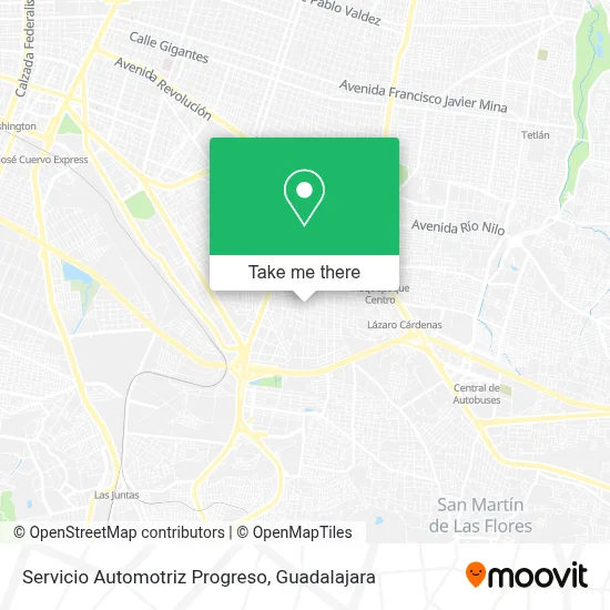 Servicio Automotriz Progreso map